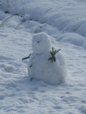 Os presentamos a nuestro muñeco de nieve